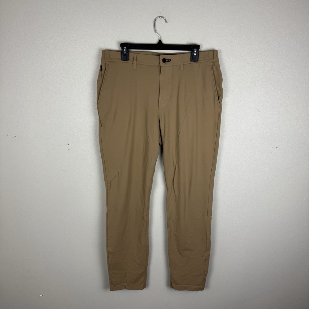 Public Rec Gamechanger 5 Pocket Pants Khaki Tan Performance Stretch Mens 34 x 32